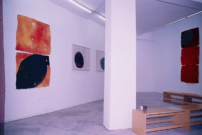 Earth series pigment on handmade paper