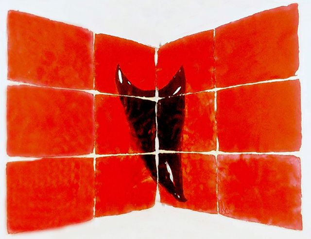 Red Kali acrylic ink